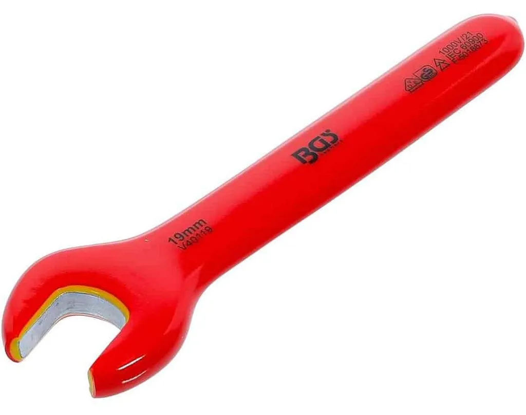 Clé VDE 19 mm Sécurisée en Chrome-Vanadium Protection Totale 1000V
