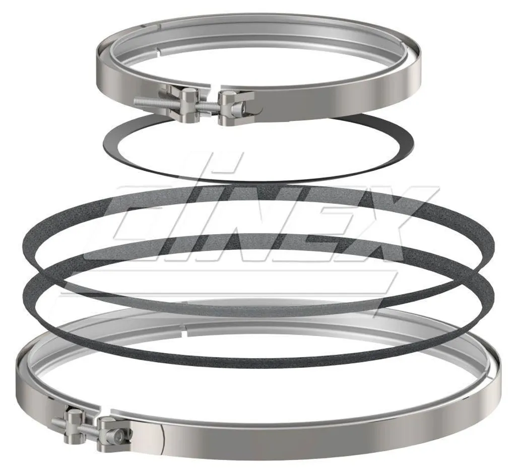 Silencieux Inoxydable 4IJ007 Dinex avec Collier de Serrage 57 mm MAN