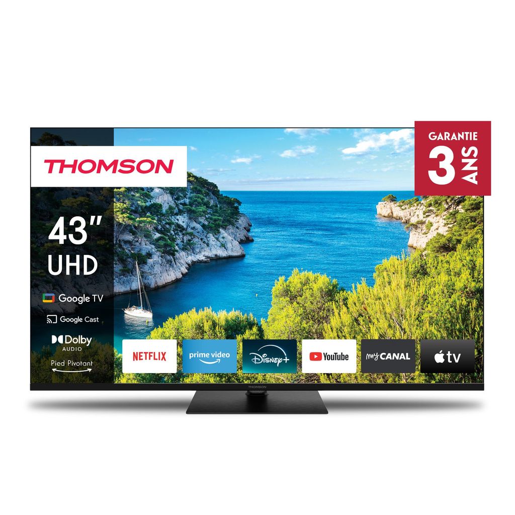 Thomson 43 pouces (109cm) 4K Ultra HD Smart Google TV, Image du produit 