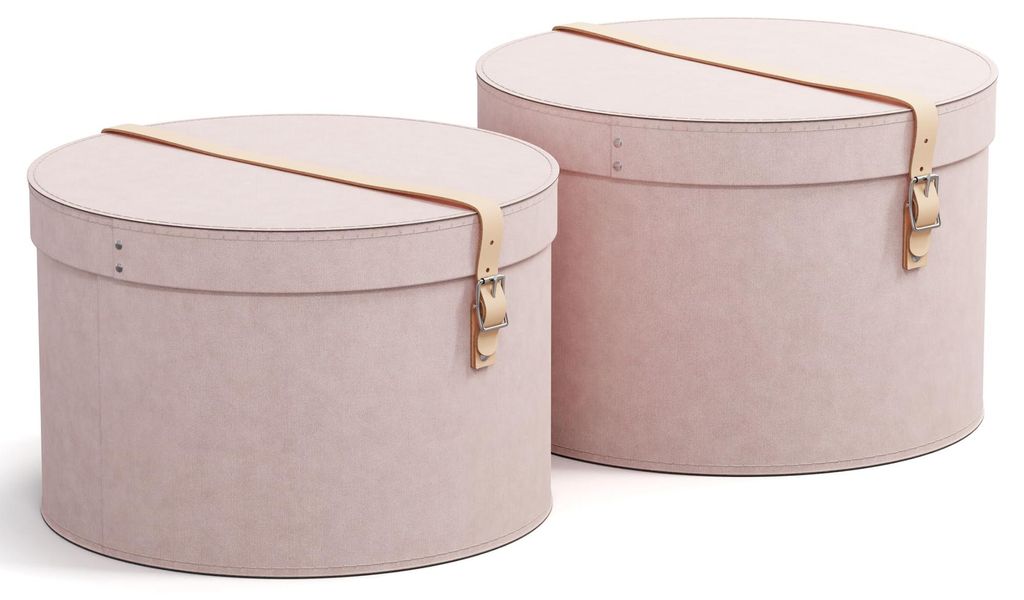 BIGSO RUT 2er-Set Aufbewahrungsbox mit Deckel – runde Produktbild 