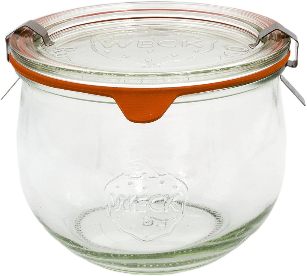 Einkochglas 0,5 L WECK 4er-Pack Einmachglas 