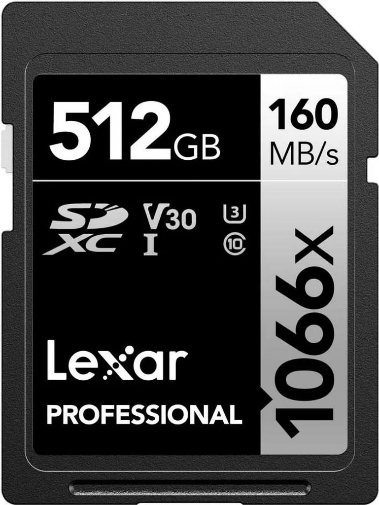 Carte SD sans Latence Lexar 512Go Évite le Remplissage Mémoire