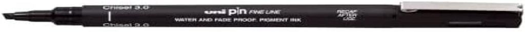 12x uni-ball CS3200 N Fineliner PIN Chisel 3.0 Keilspitze schwarz