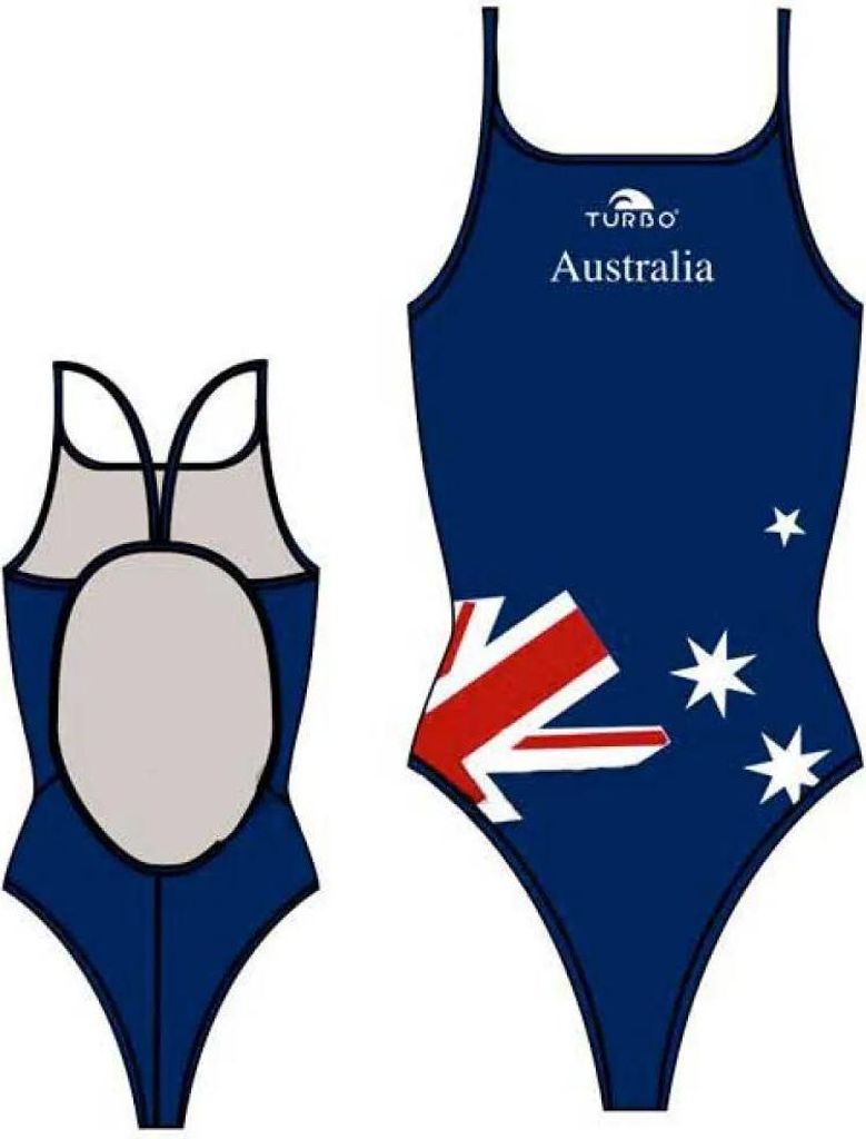 Turbo Australia Badeanzug Blau S Damen Blau S