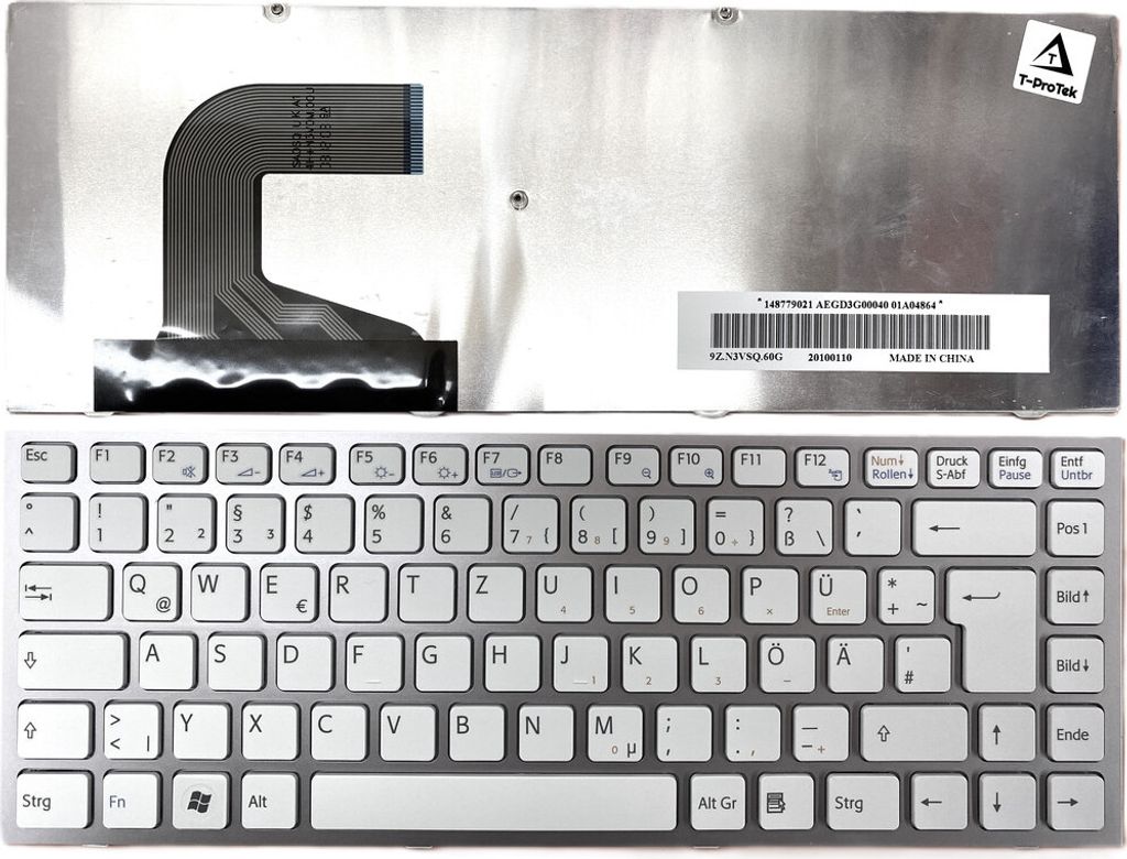DEUTSCHE Tastatur Kompatibel für Sony Vaio VPCS VPC-S VPCS12J1E/W VPCS12X9E/B VPC-S12SV9E/B