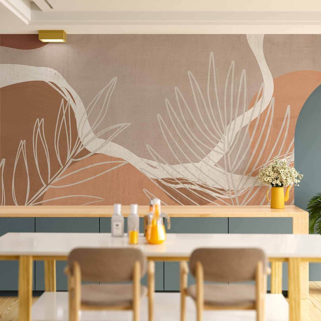 Vlies Fototapete - Organic Shapes 250x175 cm Blätter b-A-0772-a-a