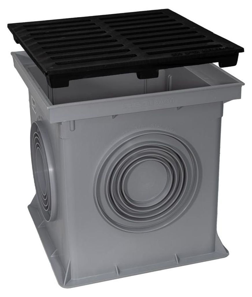 Marley Einlaufschacht + Gussrost 300x300mm Hofablauf Produktbild 