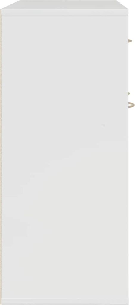 vidaXL Kredens biały wysoki połysk 88×30×70 cm płyta Zdjęcie produktu 7