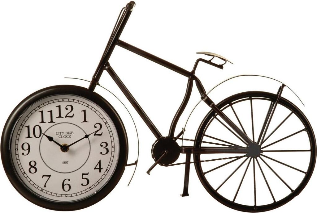 Orologio da tavolo vintage a forma di bicicletta Immagine del prodotto 