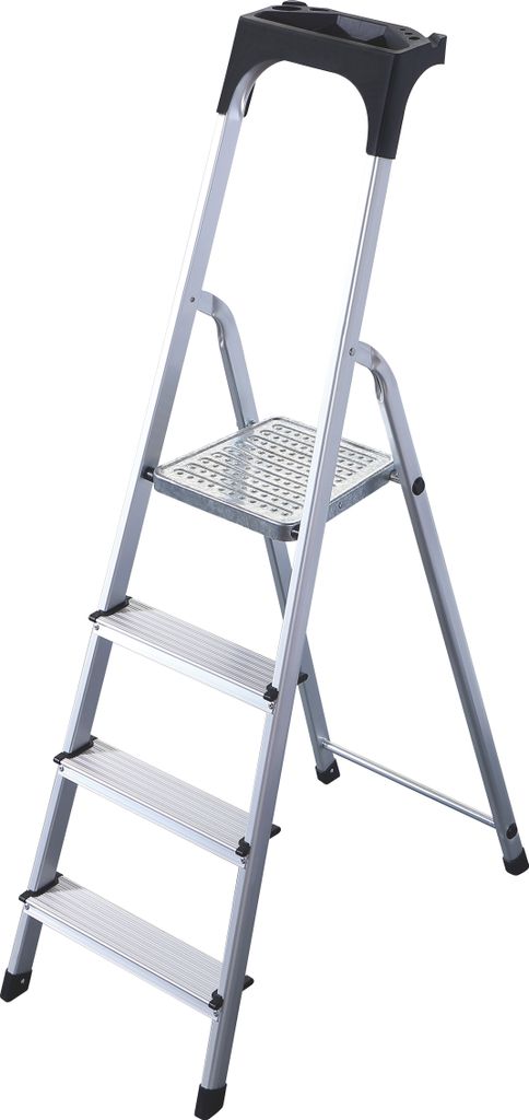 Aluminiowa drabina domowa Rijoka z pokrywą do Zdjęcie produktu 