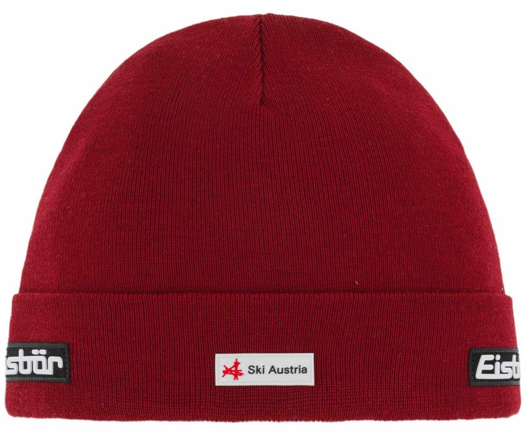 Eisbär Renan RL SKA Uni Beanie mit Umschlag Weinrot (Burgund), 33121-043 - Gr. One Size