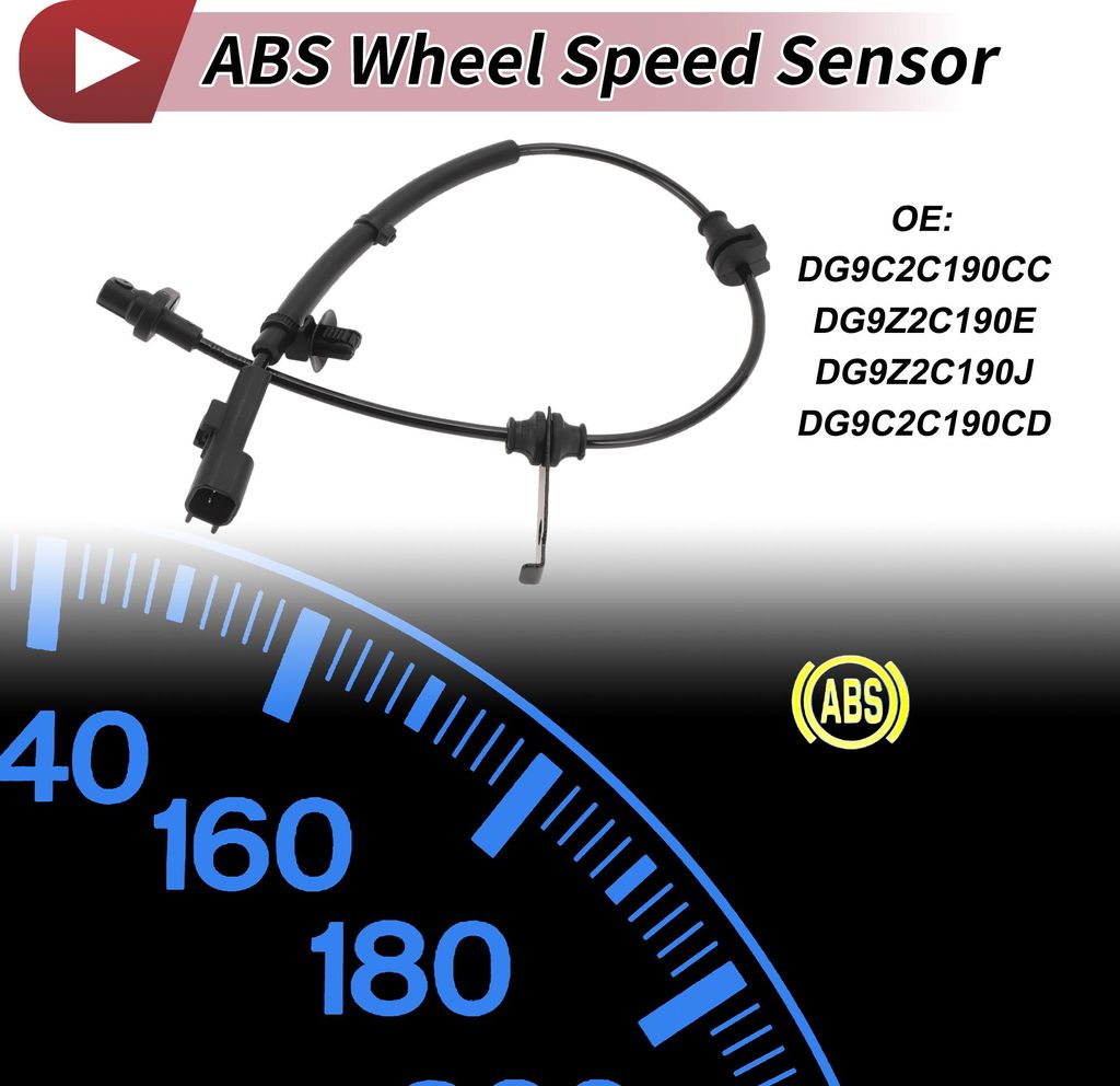 ABS Radgeschwindigkeitssensor ABS Sensor Antiblockiersystem Sensor No.DG9C2C190CC für Ford Edge 2014-2015 Hinten Links Hinten Rechts