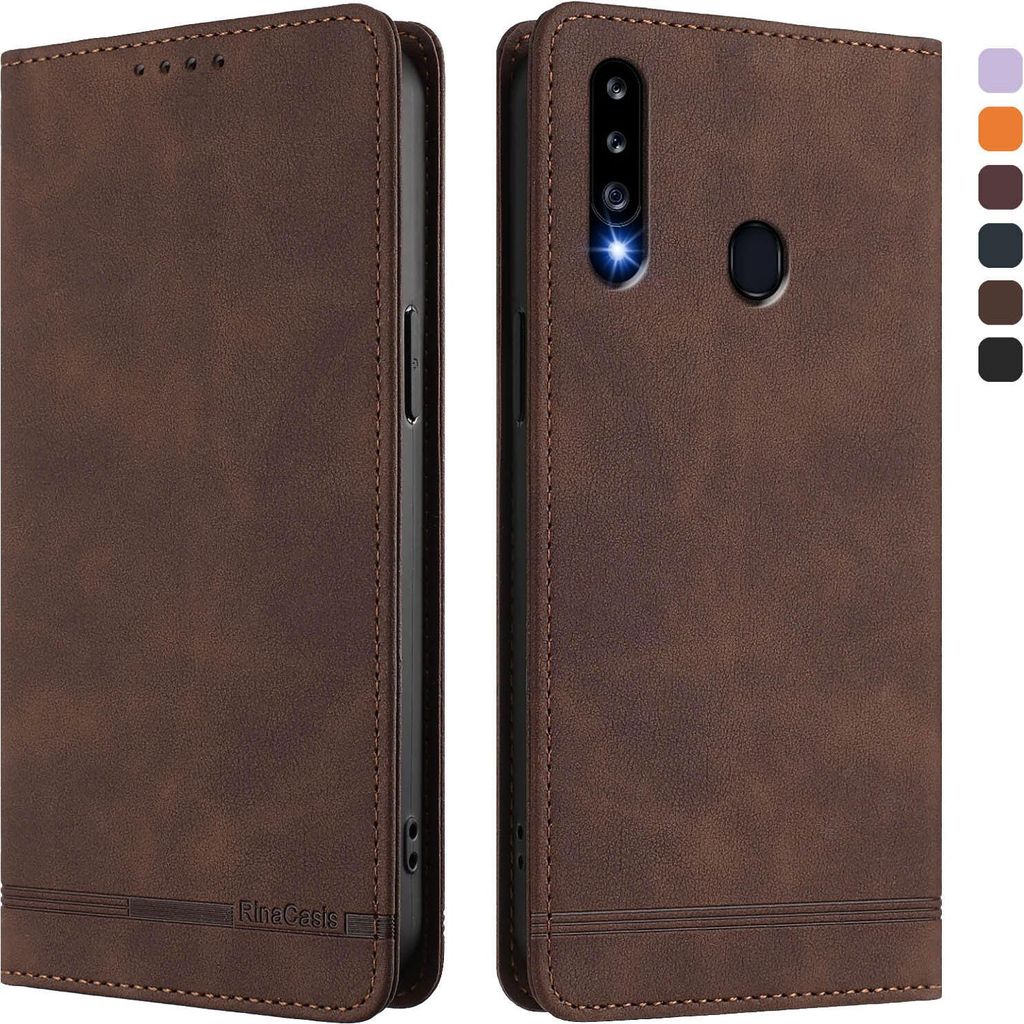 Hülle für Samsung Galaxy A20S, Retro Kunstleder Ständer Produktbild 