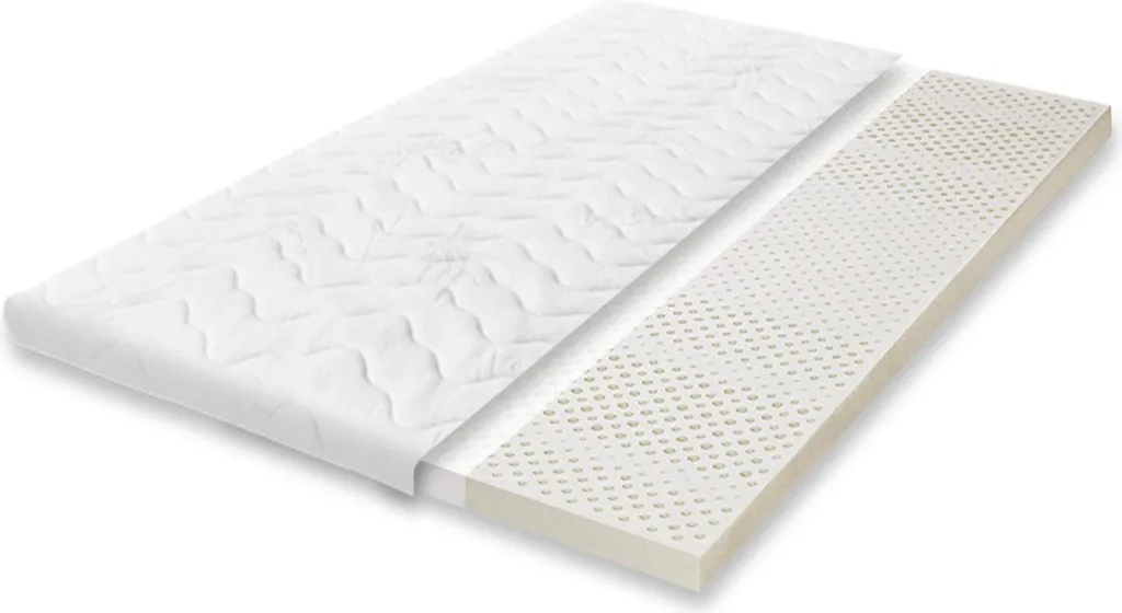 Topper Latex 150x190 7 Zones de Soutien Densité RG 65 Hauteur 8 cm Confort H2