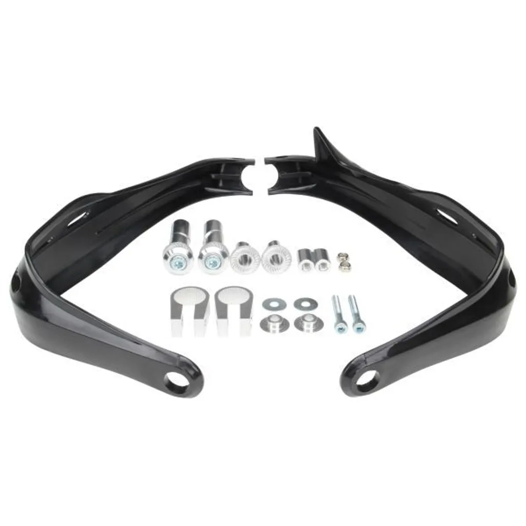 Protection de mains moto noire 22mm pour conduite Enduro et Cross