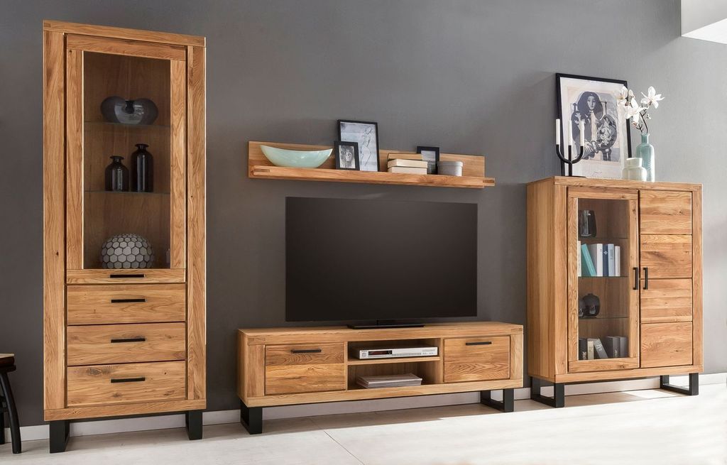 Couchtisch Wohnzimmertisch Ablage Wildeiche geölt Tiara 115 Produktbild 2