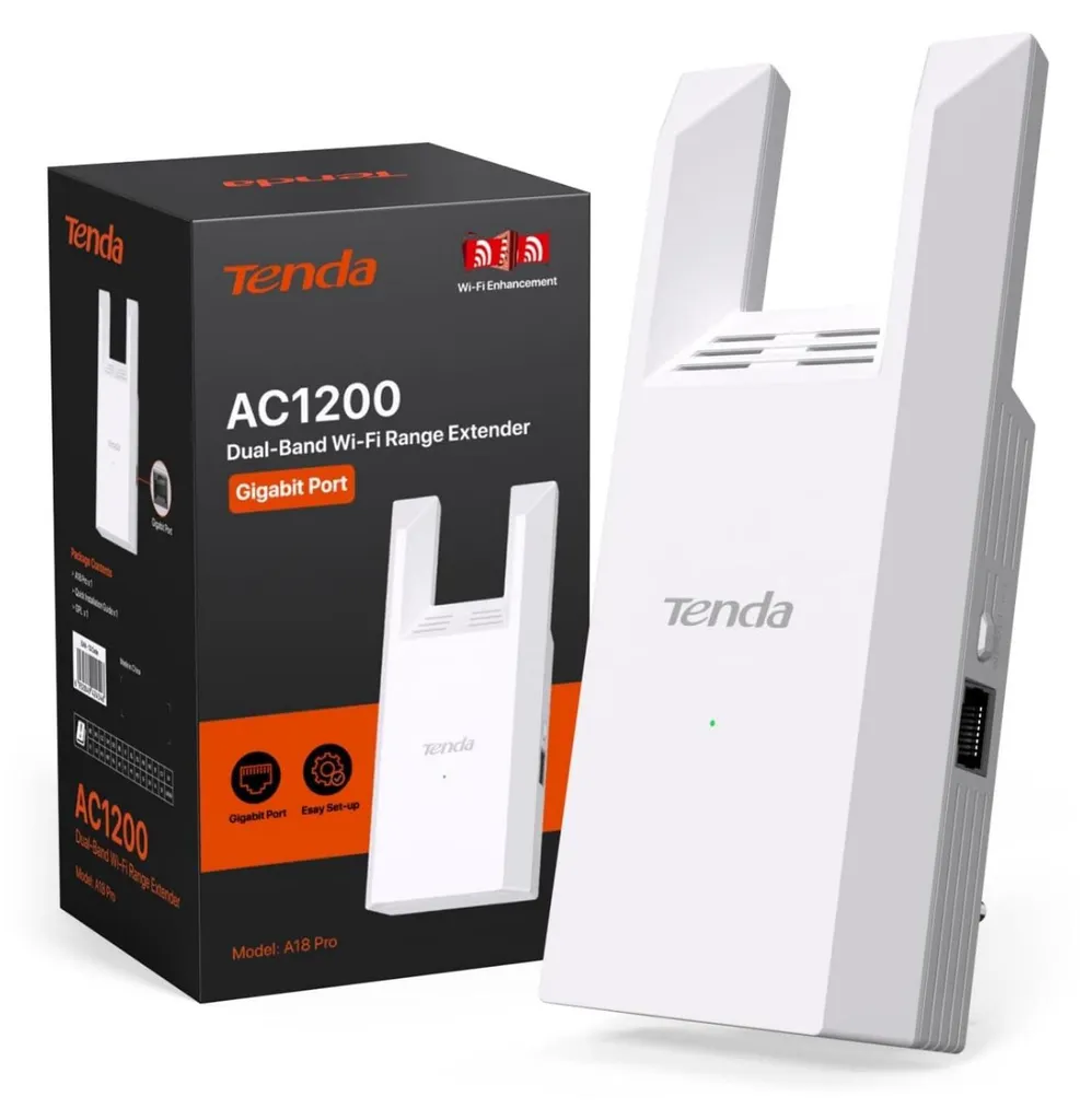 Tenda A18 Pro Répéteur WiFi : fini les zones sans réseau avec AC1200