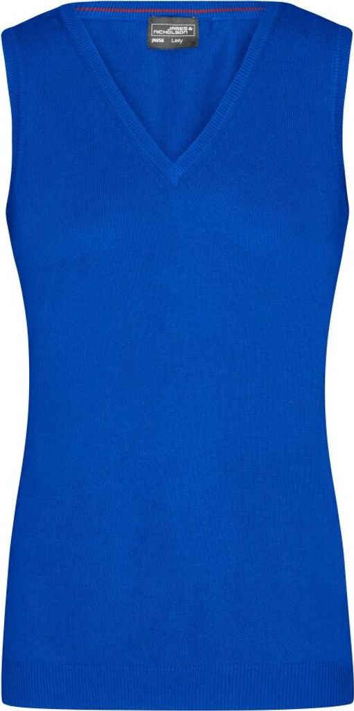 Klassischer Baumwoll-Pullunder royal, Gr. S