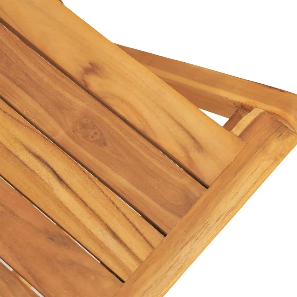 vidaXL Sedie Giardino Pieghevoli in Teak Massello 2 pz - Offerta Online - 7