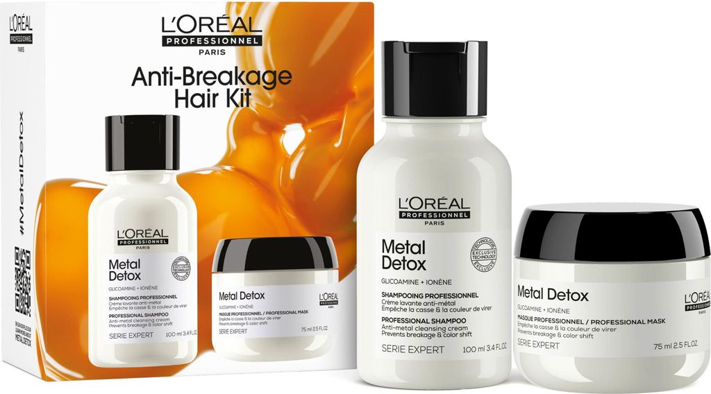 L'Oréal Professionnel Metal Detox Duo Set (Shampoo 100ml + Mask 75ml)