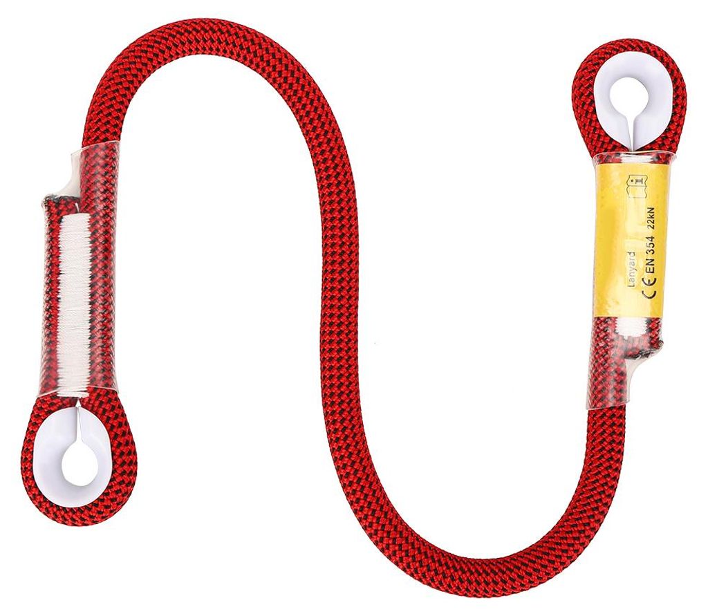 60/120/150 cm Outdoor Survival Klettern Sicherheitsseil mit Ringlager (rot 150 cm)