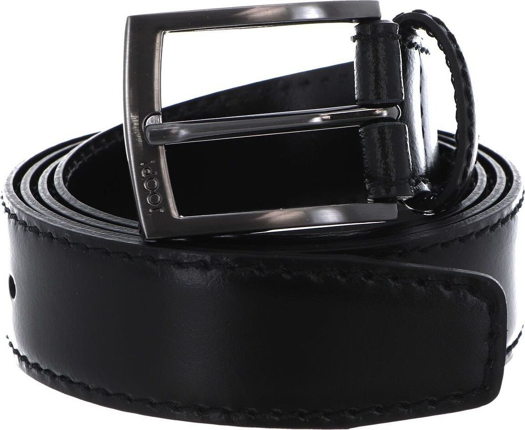 JOOP! Leder Gürtel Quilted Coll. Belt 3,5 CM W95 Black schwarz