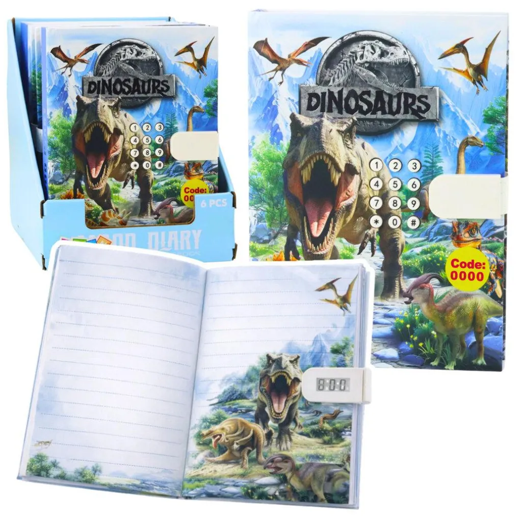Journal intime dinosaure avec code secret et mélodies pour garçon
