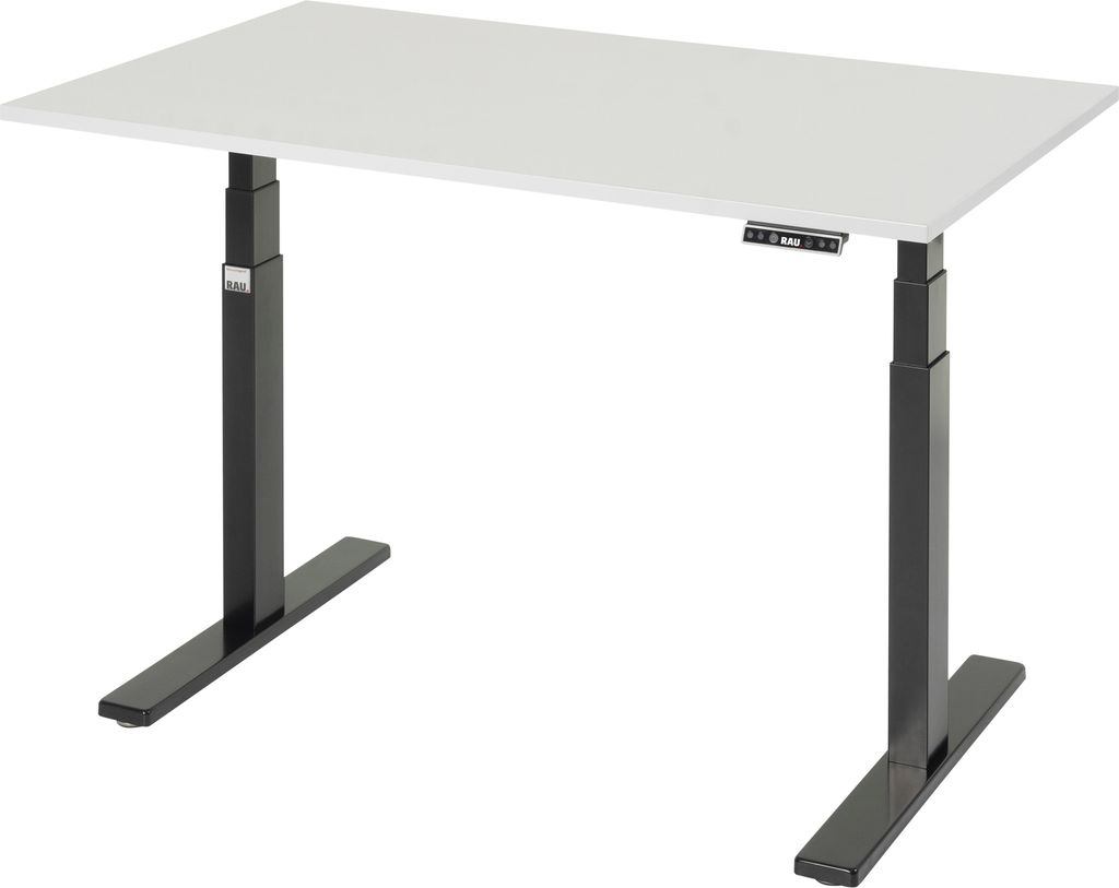 RAU Schreibtisch adlatus 100 1250x800x650-1300 M-Platte sw