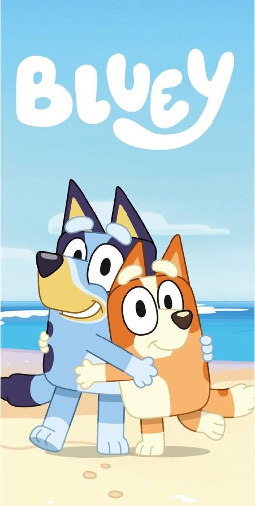Bluey Badehandtuch Strandtuch 70x140 cm aus Baumwolle – Produktbild 