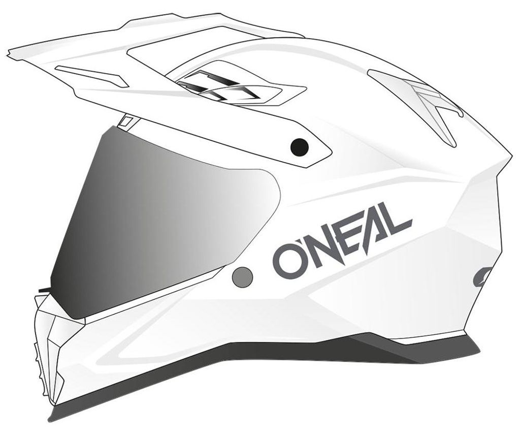 O'NEAL Bike Helm D-Srsolid White XS (53/54 cm)