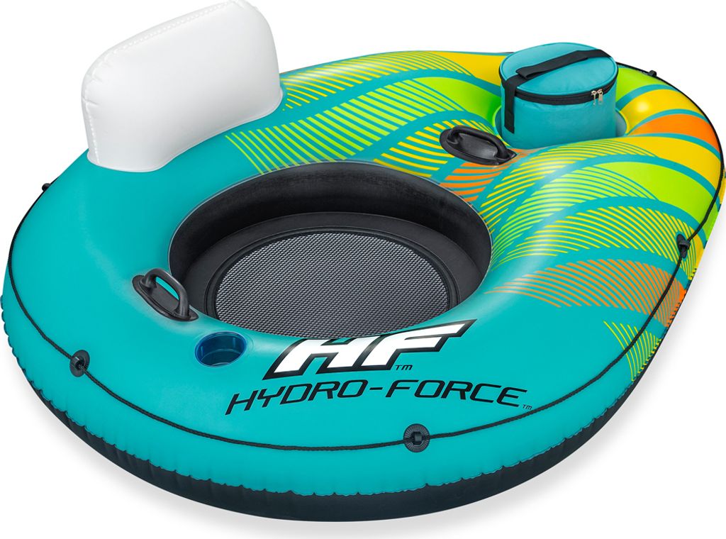 Bestway Hydro-Force Alpine Schwimmring mit Rückenlehne & Kühltasche 169 x 137 cm