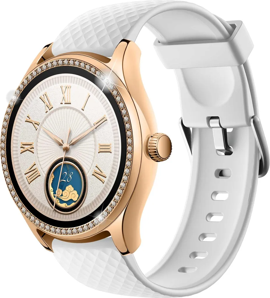 Kuura+ Smartwatch WS v2 Montre Connectée Écran HD avec Finition Or Luxe