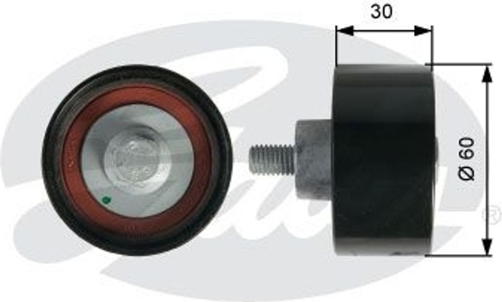 Umlenk /führungsrolle Zahnriemen Gates T42142 Powergrip für Chery Speranza