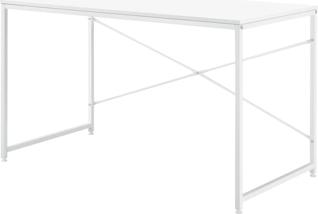 Scrivania Ufficio 120x60x72 Rovere Bianco - Tavolo Lavoro Professionale