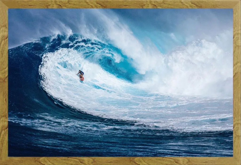 Quadro Surf Big Wave Shinsuke Rovere - Poster Mare Alta Qualità
