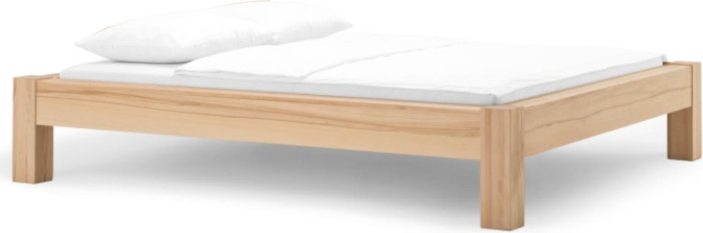 Dico Buche Massivholz Bettrahmen Select Premium ohne Kopfteil, durchgehende Lamelle