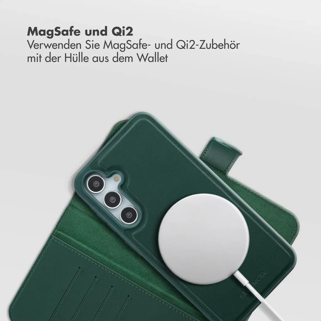 Selencia Olyn Samsung A55 A35: MagSafe e Design Verde Tech - 4