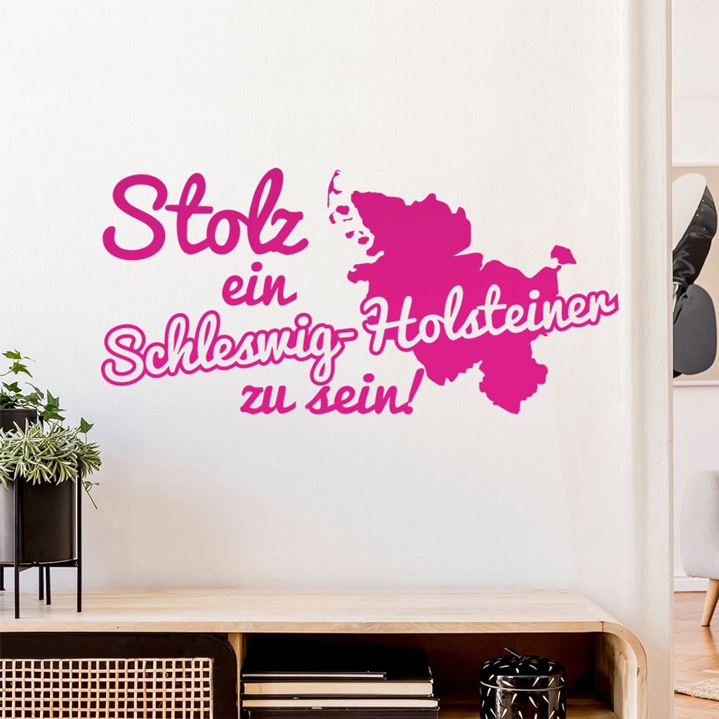 Schleswig Holsteiner Stolz Wandtattoo Wandaufkleber Wall Sticker - Dekoration, Küche, Wohnzimmer, Schlafzimmer, Badezimmer
