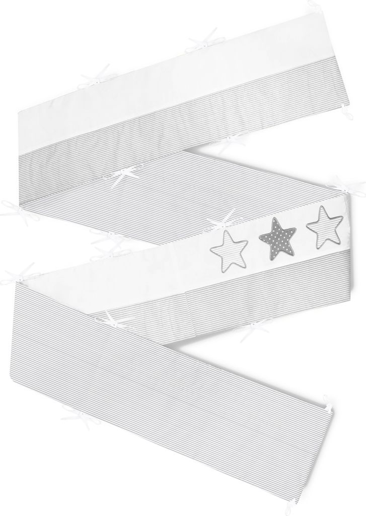 Amilian Bettumrandung Babybett Baby Kinder Nestchen Kantenschutz Bettnestchen Kopfumrandung für Laufstall Bettausstattung Bettschlange 420 cm