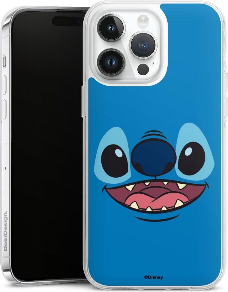 DeinDesign Handyhülle für Apple iPhone 14 Pro Max Silikon Hülle Case Smartphone Schutzhülle Disney Offizielles Lizenzprodukt Lilo & Stitch