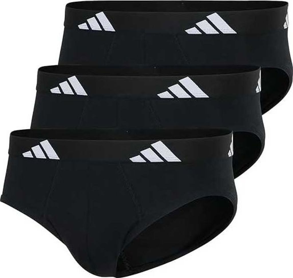 Adidas Underwear Active Flex Baumwolle Slips 3 Einheiten Schwarz M Herren Schwarz M