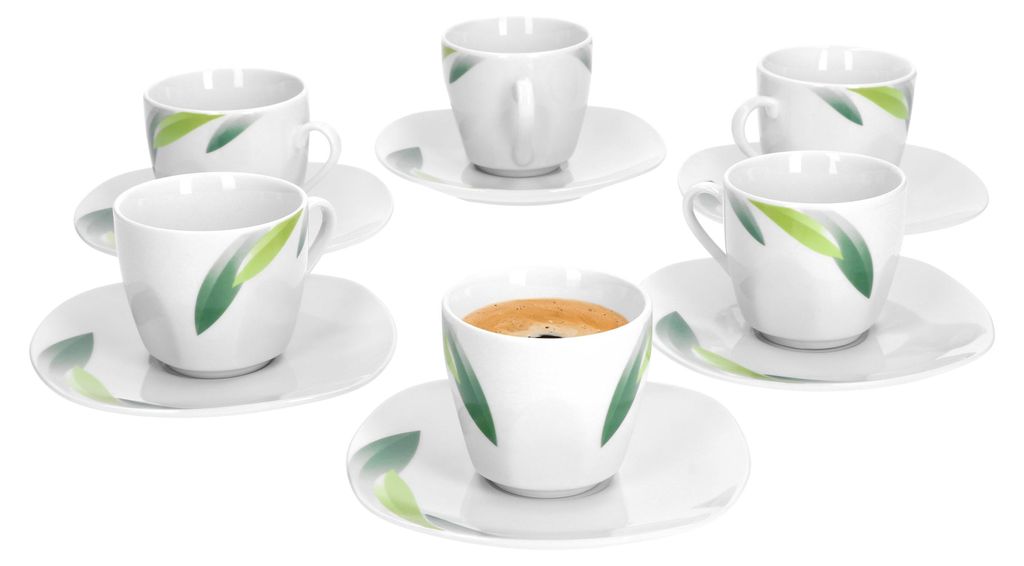 Van Well Siena sada 6 šálků + podšálků na espresso, sada na Obrázek produktu 