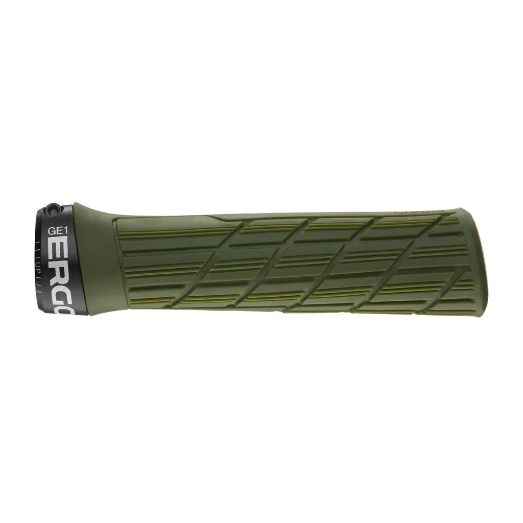 Poignées VTT Ergon GE1 Evo Slim 30 mm Vert Mousse Foncé Lock-on