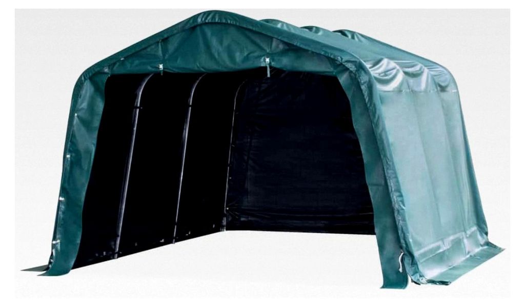 Weidezelt aus PVC 550 g/m² 3,3×4,8 m Dunkelgrün