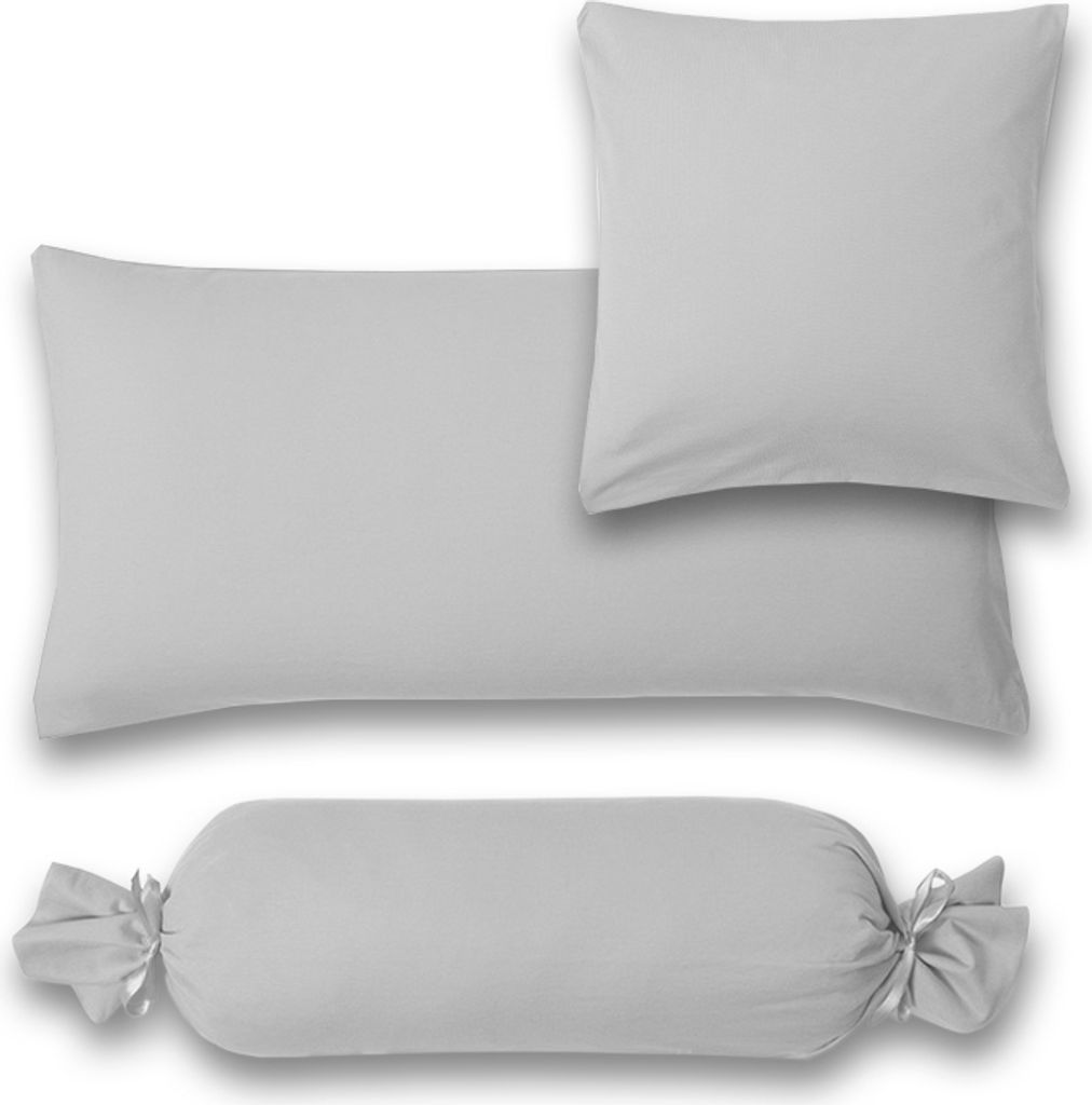 Estella Nackenrollenbezug platin 40x15 cm Ø