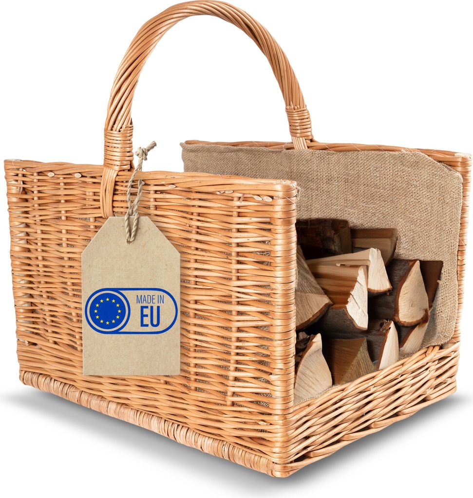 Creative Home Panier en Osier avec Poignée et Jute - Image du produit 