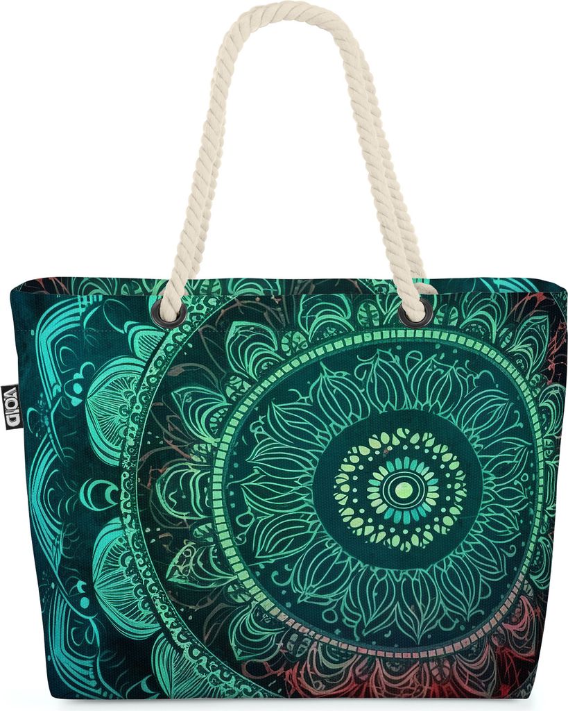 VOID Mandala Mysthisch Tattoo Yoga Strandtasche Shopper Produktbild 