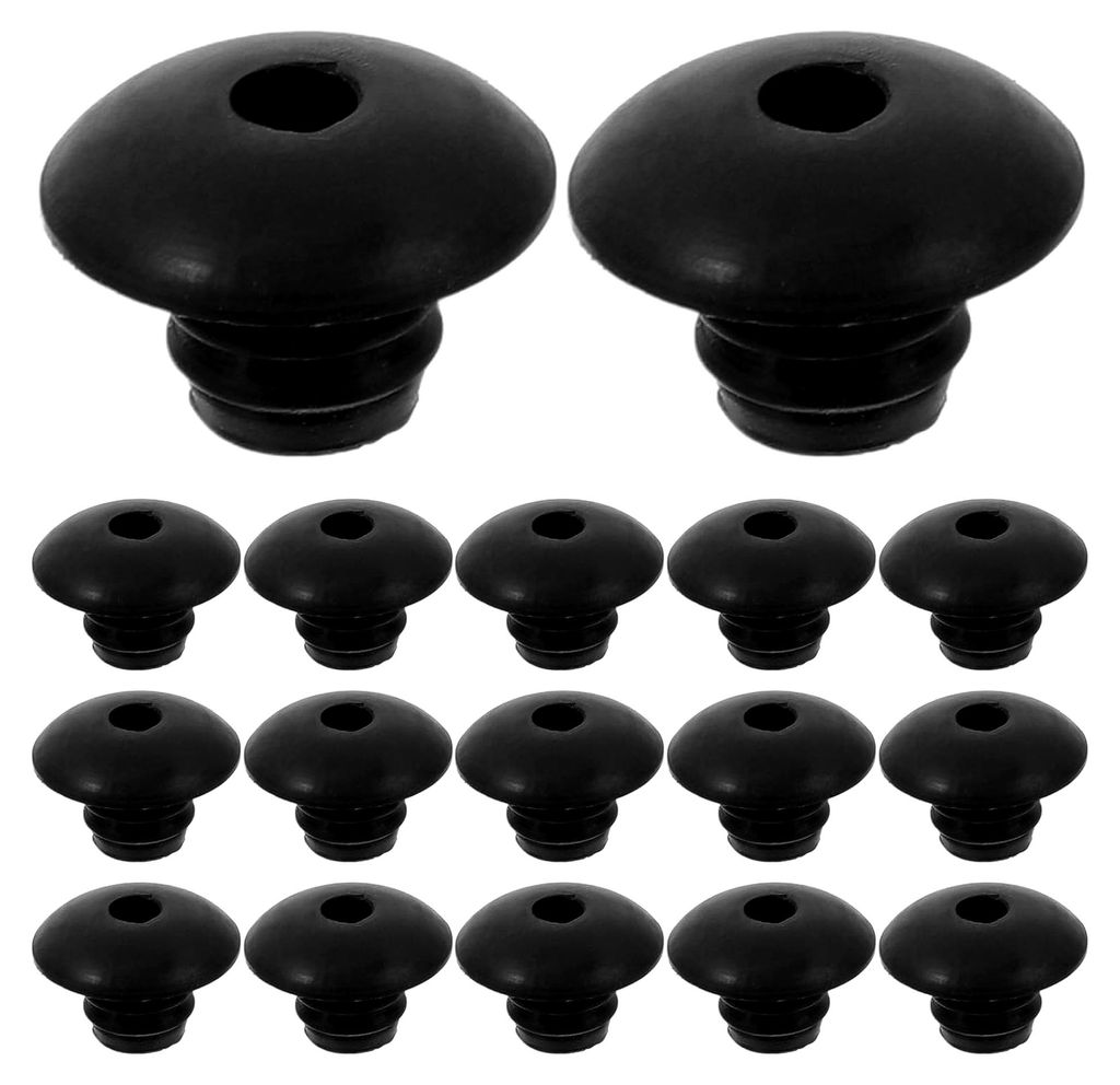 120 Stück Lochwandhakenstopper aus robustem Gummi, 1/4 Zoll Hakenverriegelungen für Werkzeugwände und Lochwandzubehör, schwarz, für Werkstatt ...