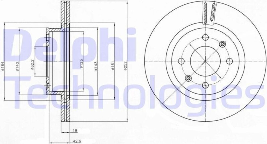2x DELPHI Bremsscheibe BG4295 für HYUNDAI i10 (PA) für KIA Picanto (SA) 48 7mm