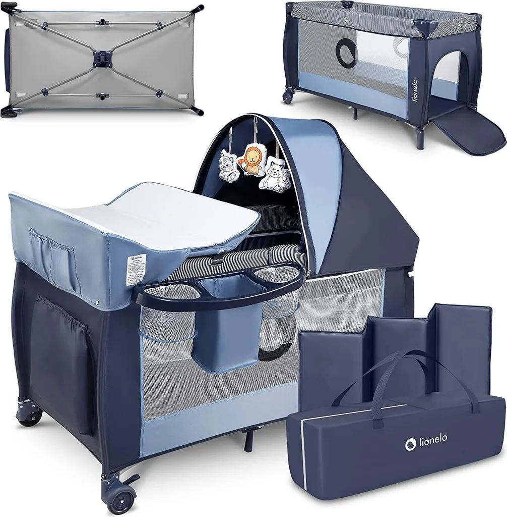 Lit bébé 4 en 1 évolutif de la naissance à 15 kg avec matelas à langer